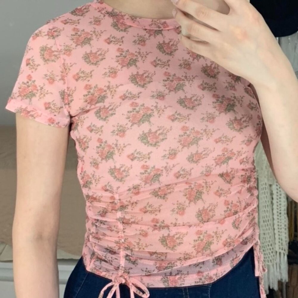 Women's Pink Crop-top